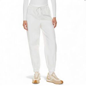 Aritzia Sunday Best White Cuffed Sweatpants with Drawstring